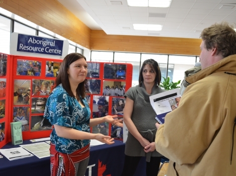 In Market Square, visitors learned more about the resources available on campus, including: The Aboriginal Resource Centre, Financial Aid, The Career Centre and more. 