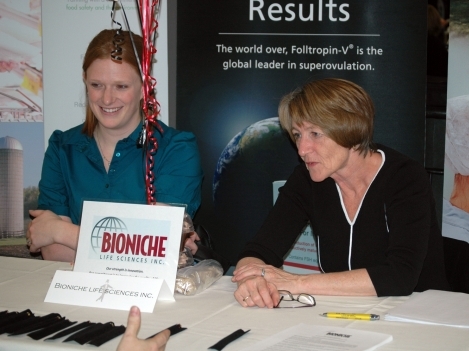 Maureen Rump, Human Resources Manager, Bioniche Life Sciences Inc. (left to right: Amanda Bevan and Maureen Rump)