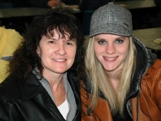 Mary Thompson and daughter Kelsey (right)