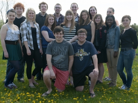 All 16 Trent-Loyalist students on campus at Loyalist for their summer semester. 