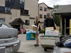 Students Move in to College Residence