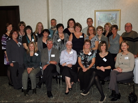 Some members of the Nursing Class of '85 at the reunion reception in November.  